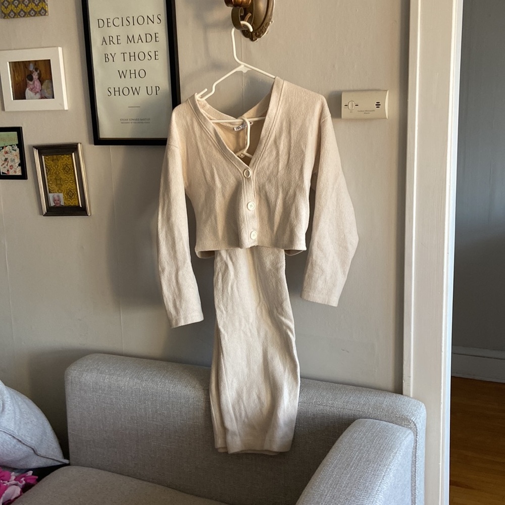 Cream set from Zara